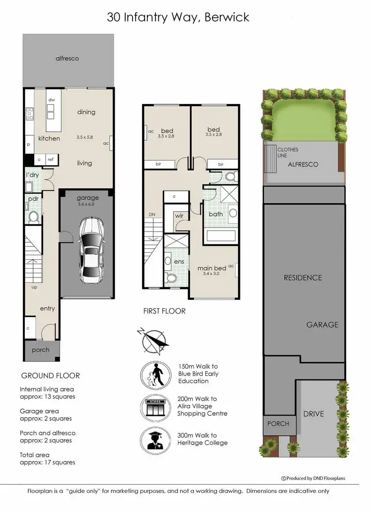 Floorplan of Homely townhouse listing, 30 Infantry Way, Berwick VIC 3806