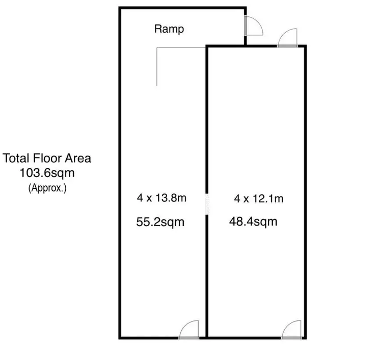 Floorplan of Homely other listing, Shop 1 & 2/41 Booner Street, Hawks Nest NSW 2324