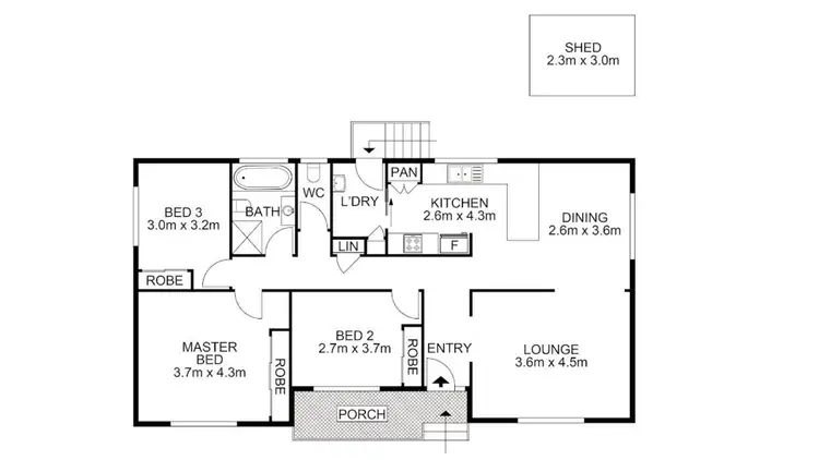 Floorplan of Homely house listing, 3 Lambert Place, Leumeah NSW 2560