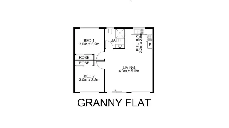 Floorplan of Homely flat listing, 3a lambert, Leumeah NSW 2560