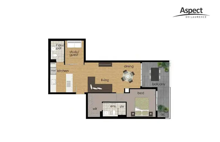 Floorplan of Homely apartment listing, 35/2 Laurence Street, St Lucia QLD 4067