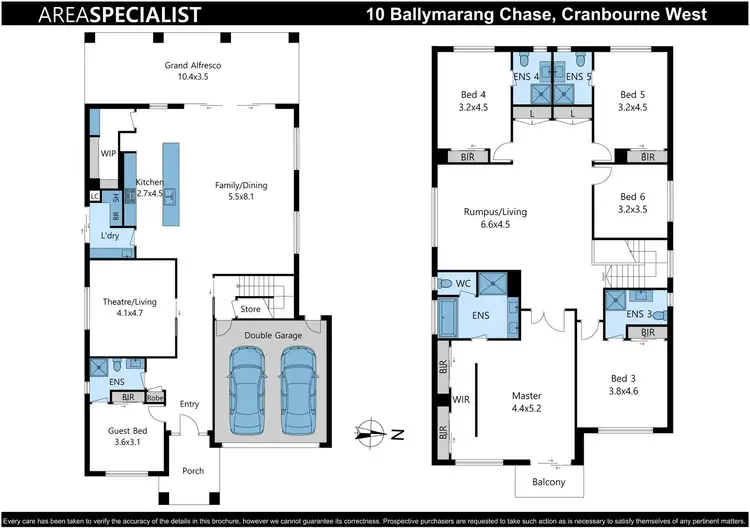 Floorplan of Homely house listing, 10 Ballymarang Chase, Cranbourne West VIC 3977