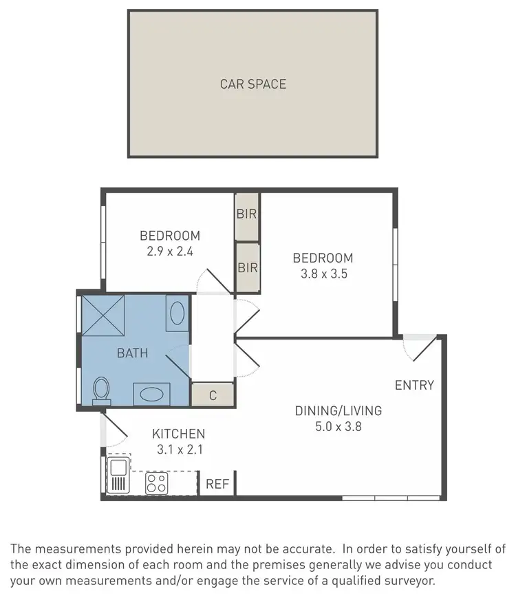 Floorplan of Homely unit listing, 1/14 Manly Street, Werribee VIC 3030