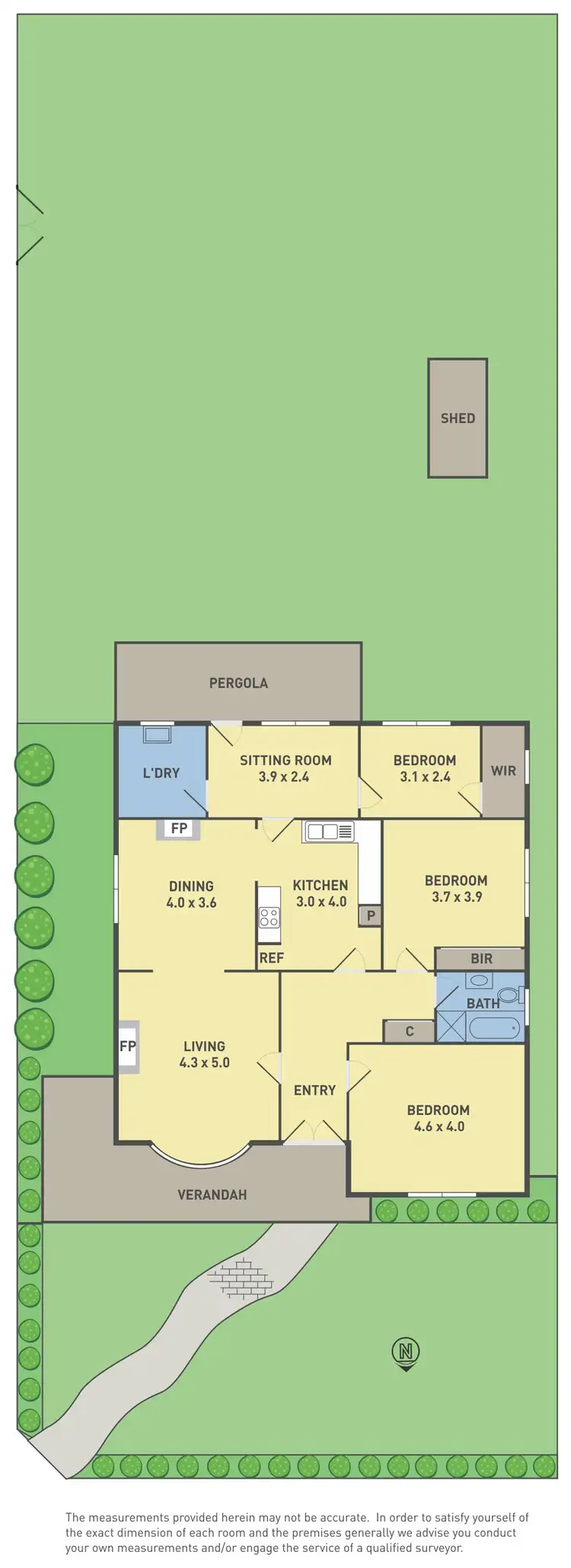 Floorplan of Homely house listing, 43 Sun Crescent, Sunshine VIC 3020