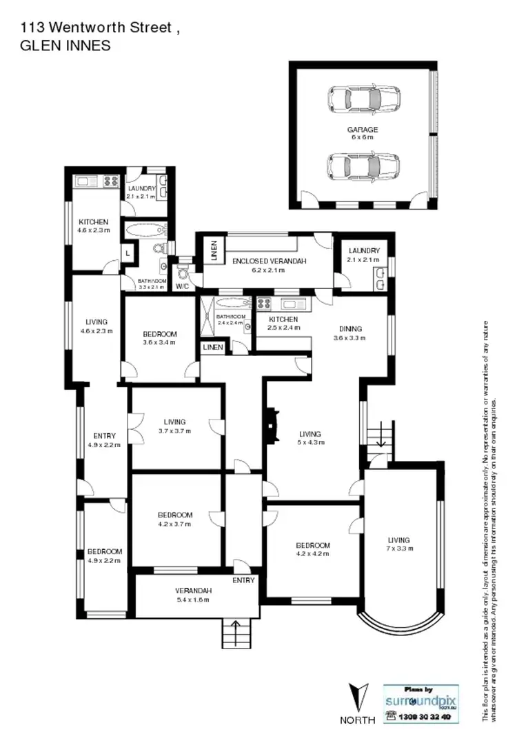Floorplan of Homely house listing, 113 Wentworth Street, Glen Innes NSW 2370