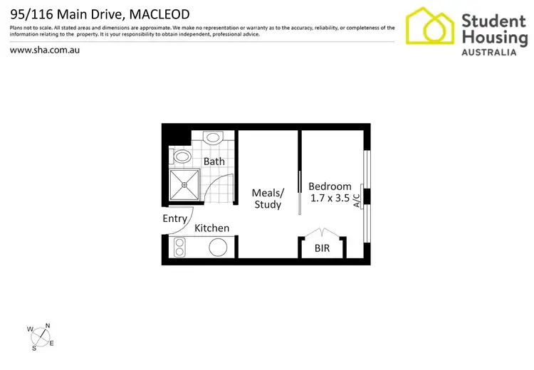 Floorplan of Homely apartment listing, 95/116 Main Drive, Macleod VIC 3085