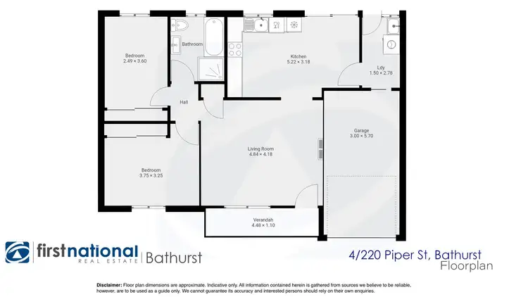 Floorplan of Homely house listing, 4/220 Piper Street, Bathurst NSW 2795