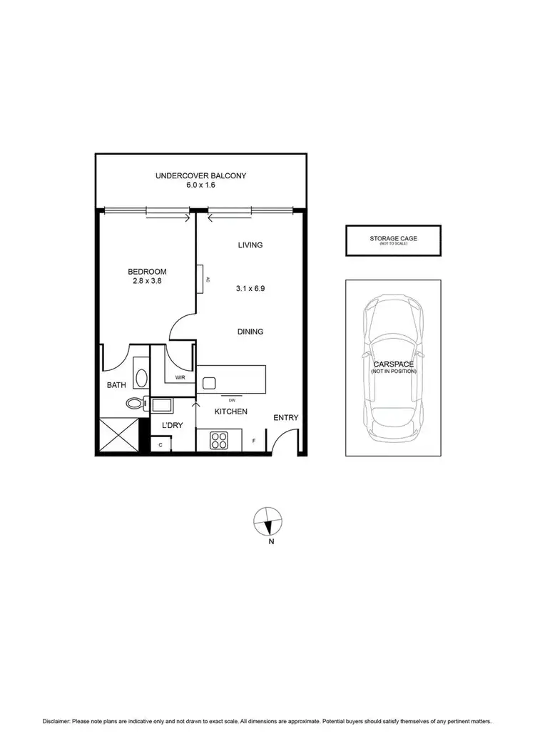 Floorplan of Homely apartment listing, 909B/294 Bell Street, Heidelberg West VIC 3081