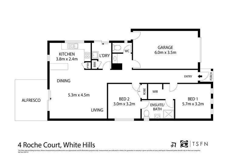 Floorplan of Homely house listing, 4 Roche Court, White Hills VIC 3550