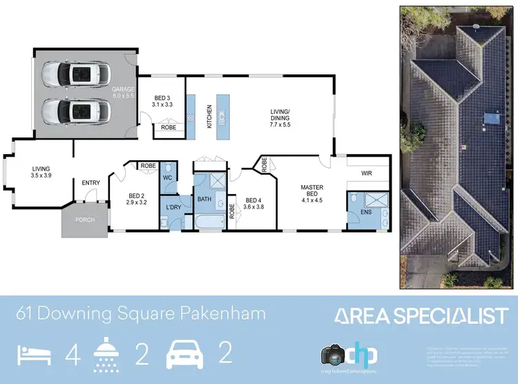 Floorplan of Homely house listing, 61 Downing Square, Pakenham VIC 3810