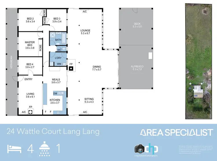 Floorplan of Homely house listing, 24 Wattle Court, Lang Lang VIC 3984