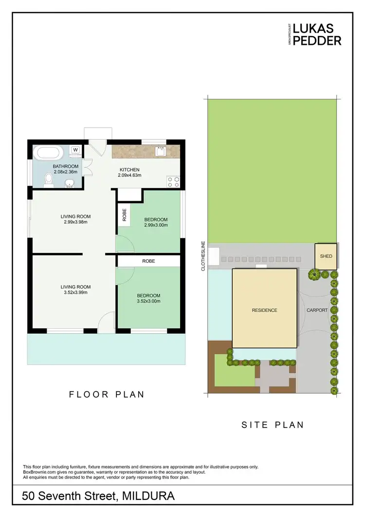 Floorplan of Homely house listing, 50 Seventh Street, Mildura VIC 3500