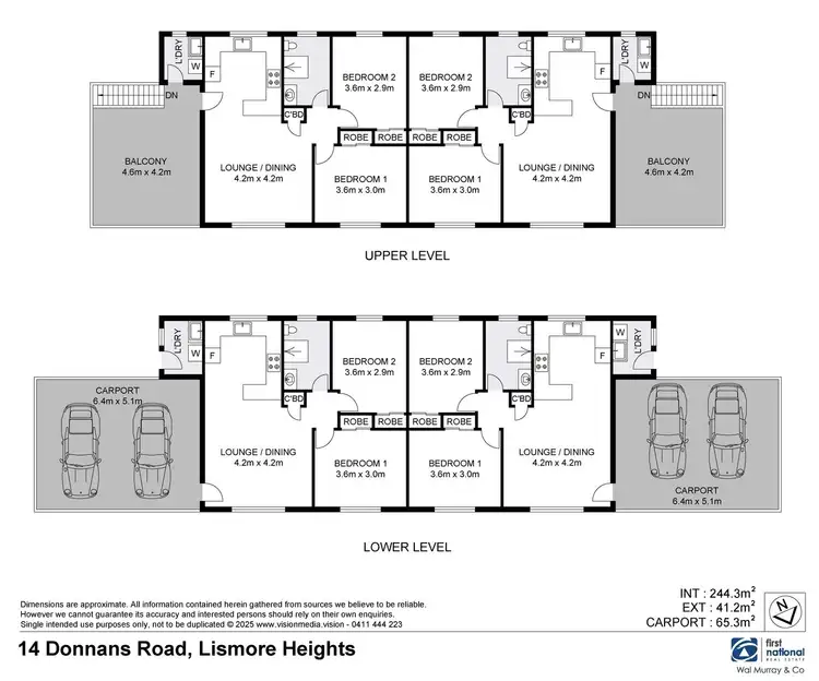 Floorplan of Homely block of units listing, 14 Donnans Road, Lismore Heights NSW 2480