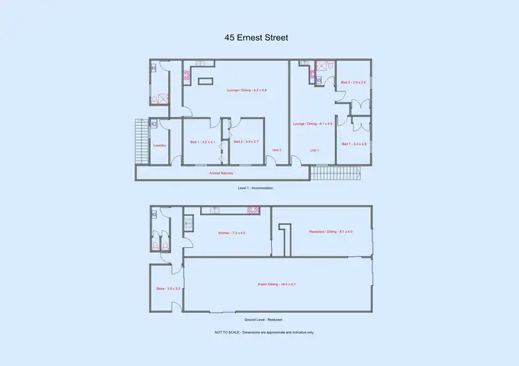 Floorplan of Homely block of units listing, 41-45 Ernest Street, Innisfail QLD 4860