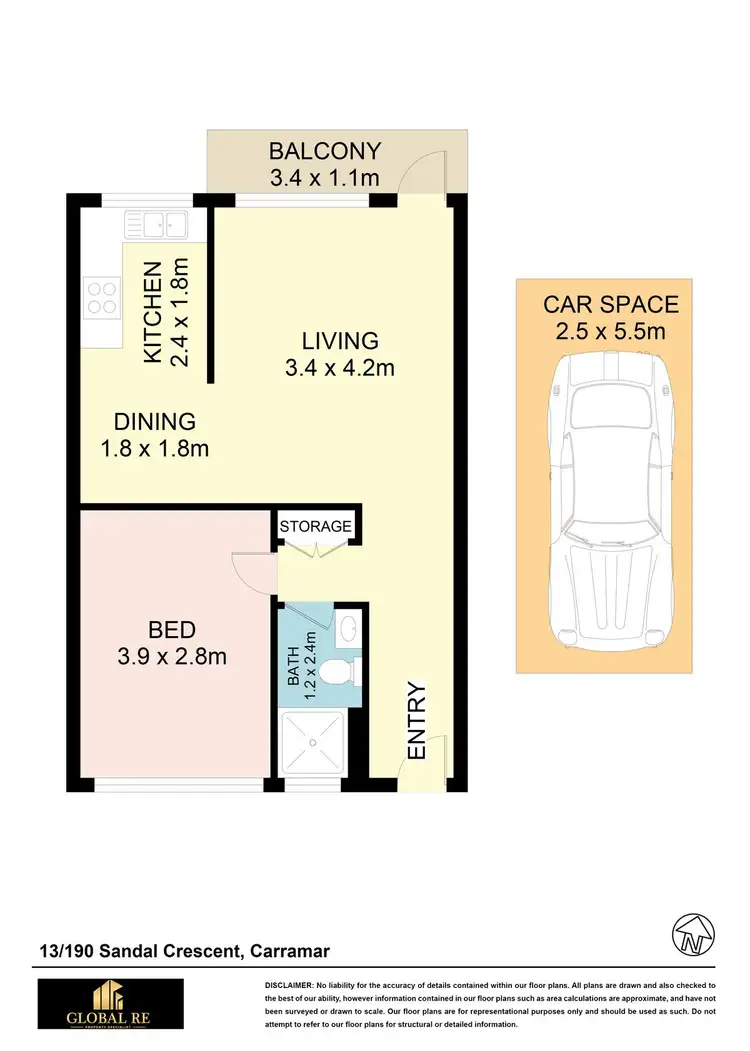 Floorplan of Homely unit listing, 13/190 Sandal Cres, Carramar NSW 2163