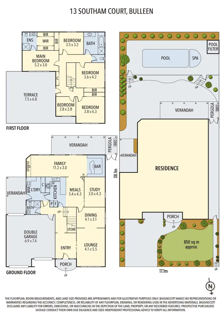 Floorplan of Homely house listing, 13 Southam Court, Bulleen VIC 3105