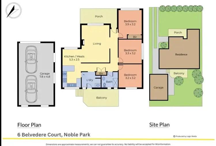 Floorplan of Homely house listing, 6 Belvedere Court, Noble Park VIC 3174