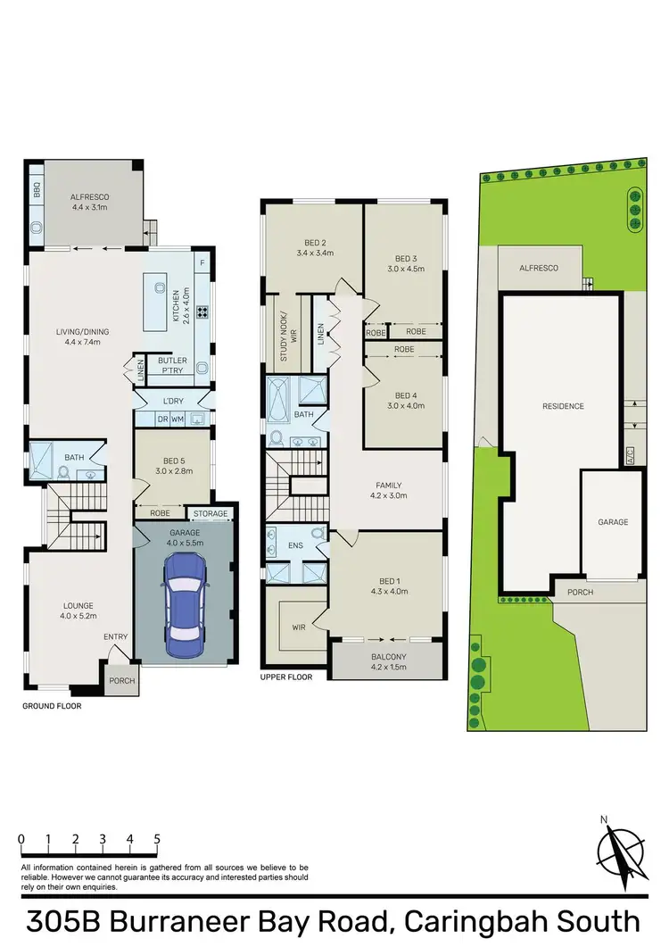 Floorplan of Homely semi-detached listing, 305B Burraneer Bay Road, Caringbah South NSW 2229