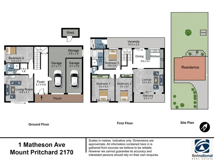 Floorplan of Homely house listing, 1 Matheson Avenue, Mount Pritchard NSW 2170