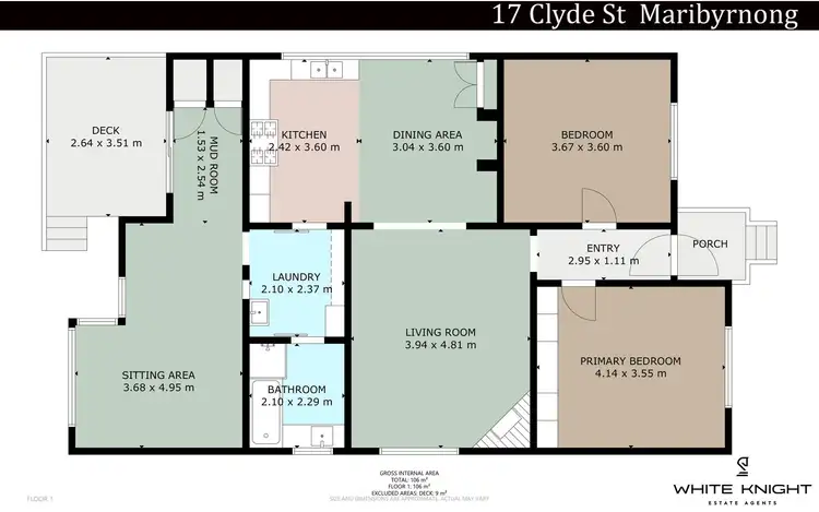 Floorplan of Homely house listing, 17 Clyde St, Maribyrnong VIC 3032