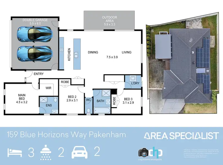 Floorplan of Homely house listing, 159 Blue Horizons Way, Pakenham VIC 3810