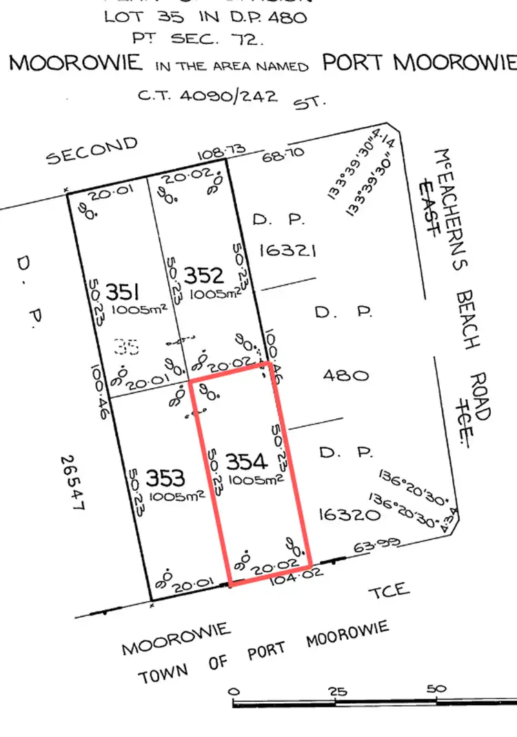 Floorplan of Homely land listing, 8 Moorowie Terrace, Port Moorowie SA 5576