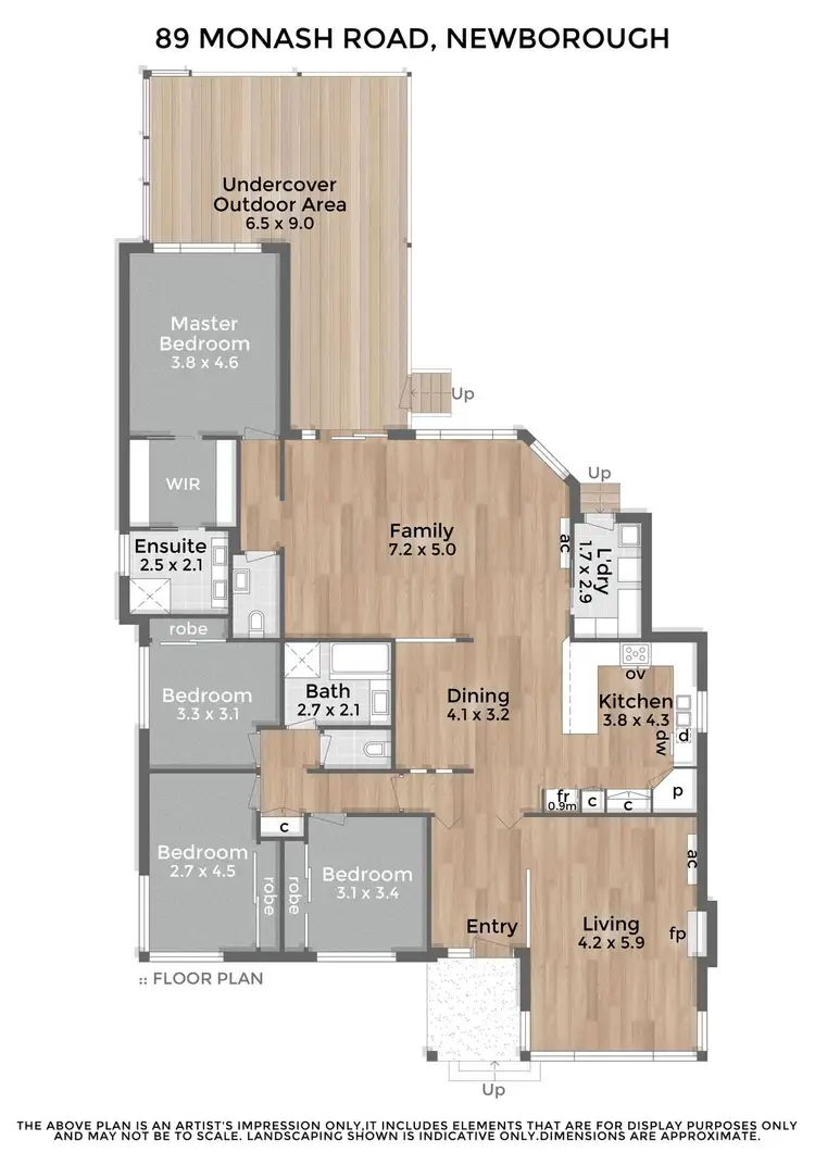 Floorplan of Homely house listing, 89 Monash Road, Newborough VIC 3825