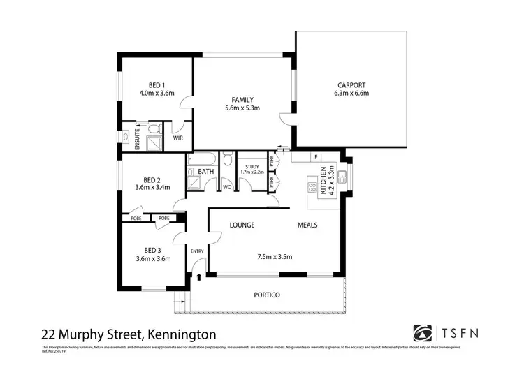 Floorplan of Homely house listing, 22 Murphy Street, Kennington VIC 3550