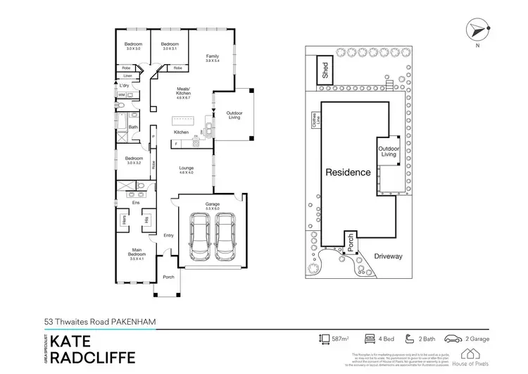Floorplan of Homely house listing, 53 Thwaites Road, Pakenham VIC 3810