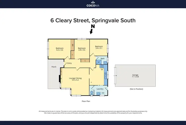 Floorplan of Homely house listing, 6 Cleary Street, Springvale South VIC 3172