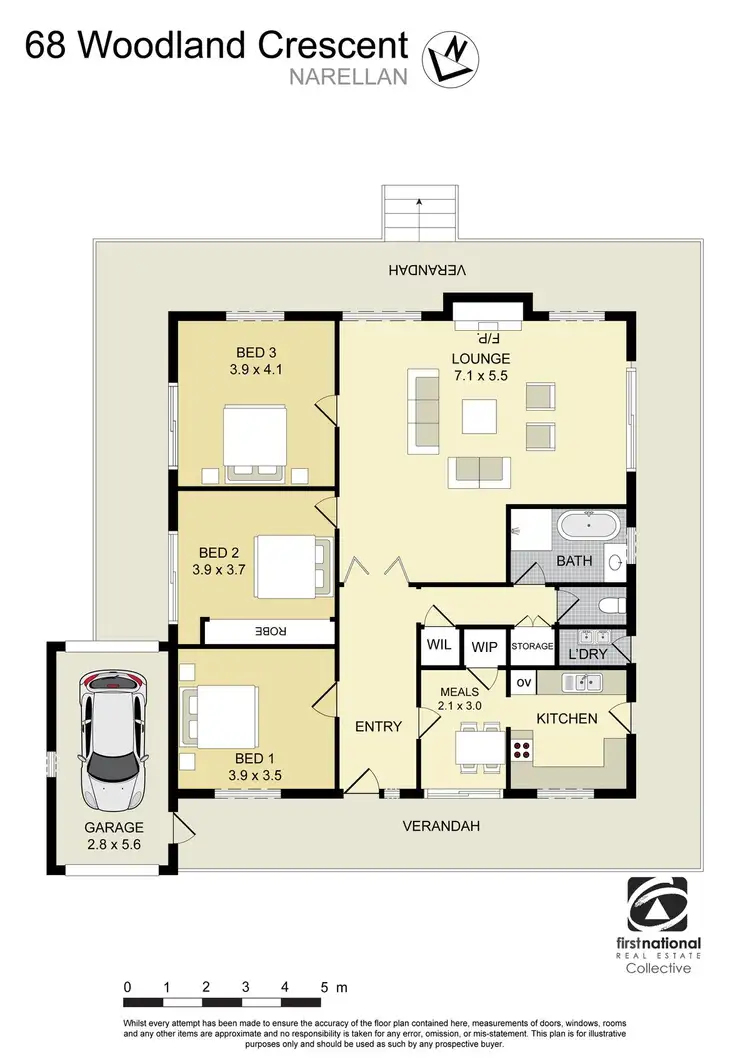 Floorplan of Homely house listing, 68 Woodland Crescent, Narellan NSW 2567