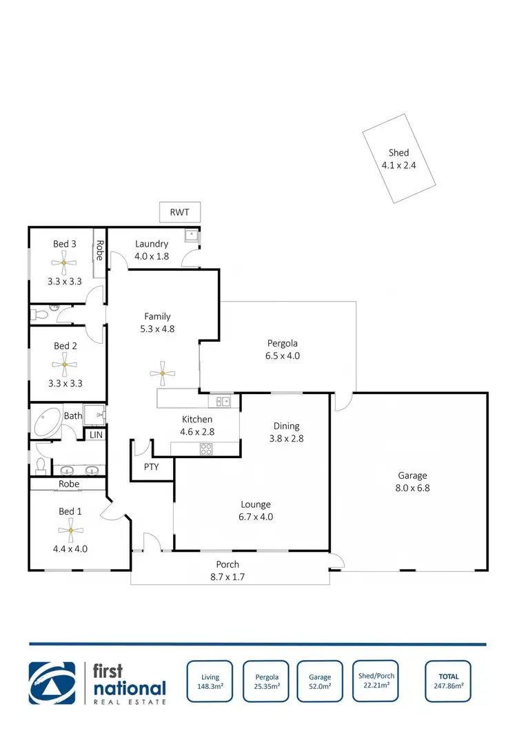 Floorplan of Homely house listing, 14 Majors Road, Moonta SA 5558