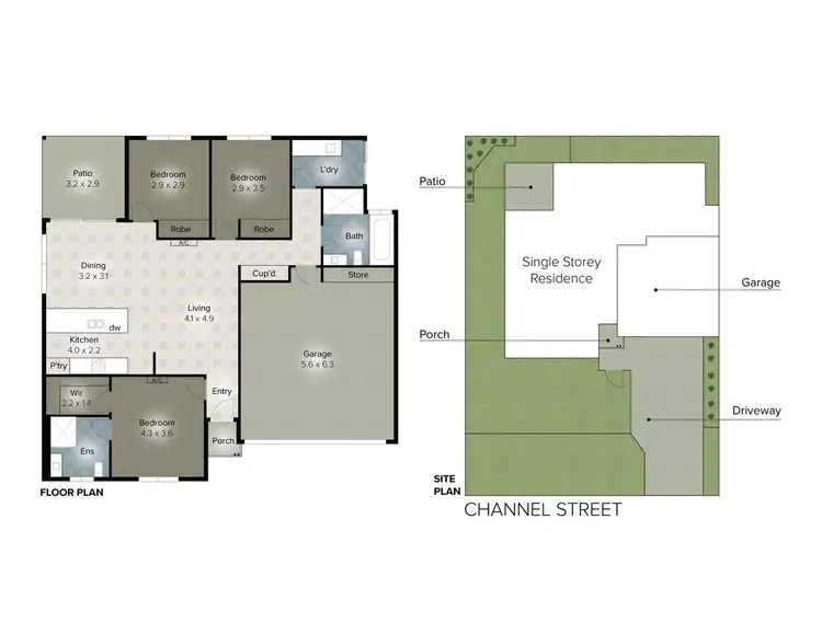 Floorplan of Homely house listing, 2/37 Channel street, Cleveland QLD 4163