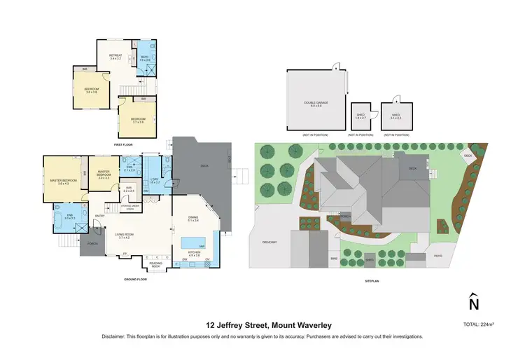 Floorplan of Homely house listing, 12 Jeffrey Street, Mount Waverley VIC 3149