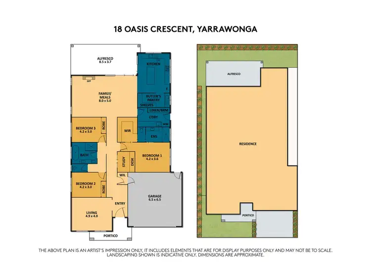 Floorplan of Homely house listing, 18 Oasis Crescent, Yarrawonga VIC 3730