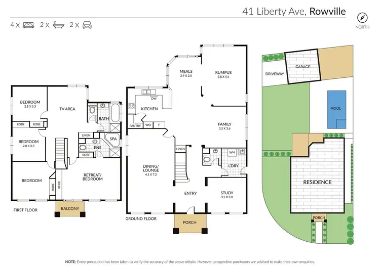 Floorplan of Homely house listing, 41 Liberty Avenue, Rowville VIC 3178