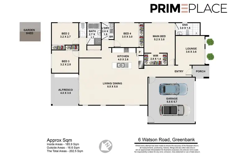 Floorplan of Homely house listing, 6 WATSON ROAD, Greenbank QLD 4124
