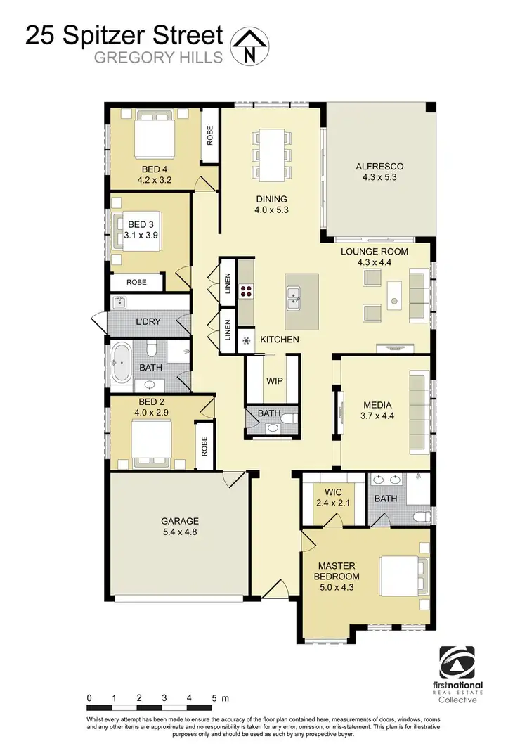 Floorplan of Homely house listing, 25 Spitzer Street, Gregory Hills NSW 2557