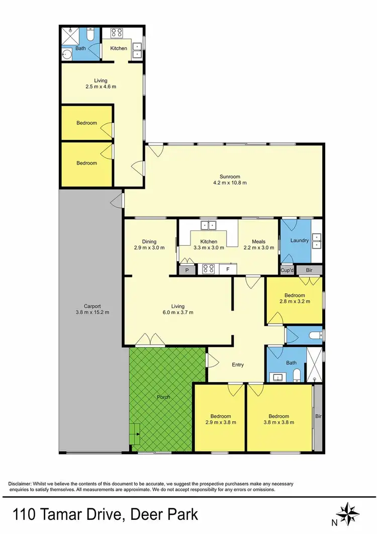 Floorplan of Homely house listing, 110 Tamar Drive, Deer Park VIC 3023