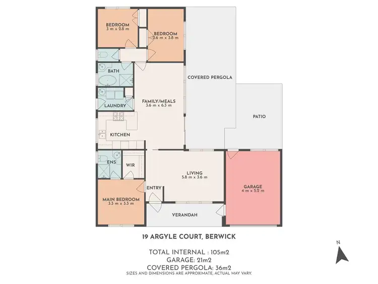 Floorplan of Homely house listing, 19 Argyle Court, Berwick VIC 3806