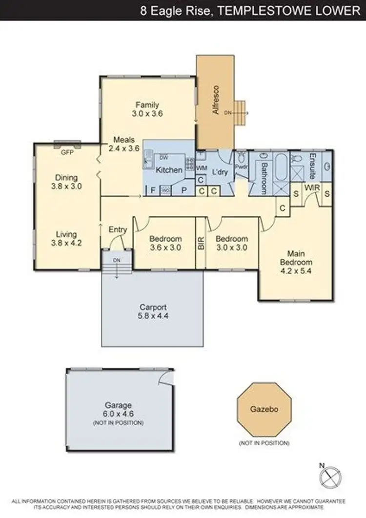 Floorplan of Homely house listing, 8 Eagle Rise, Templestowe Lower VIC 3107