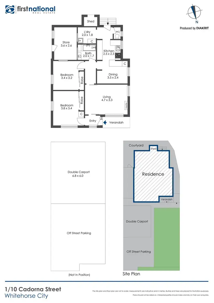 Floorplan of Homely unit listing, 1/10 Cadorna Street, Box Hill South VIC 3128