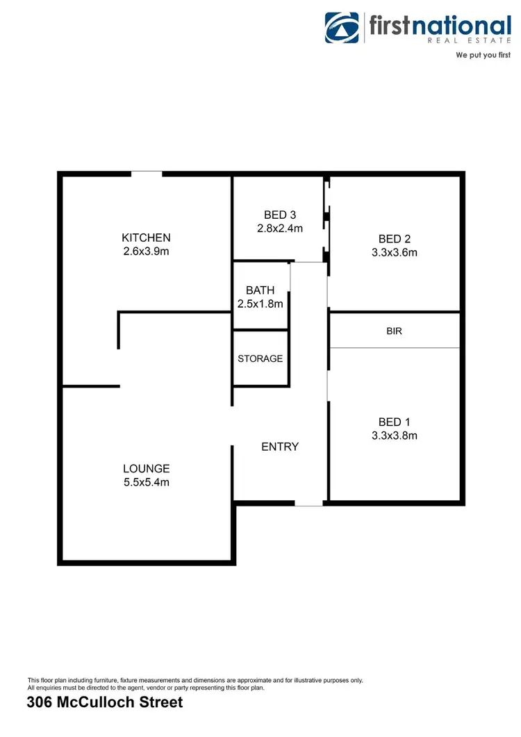 Floorplan of Homely house listing, 309 McCulloch Street, Broken Hill NSW 2880