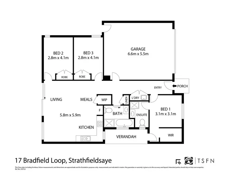 Floorplan of Homely house listing, 17 BRADFIELD LOOP, Strathfieldsaye VIC 3551