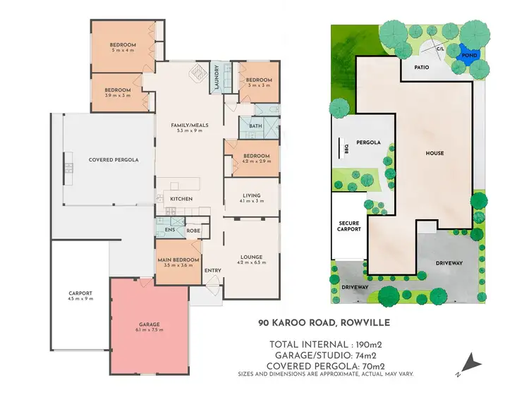 Floorplan of Homely house listing, 90 Karoo Road, Rowville VIC 3178
