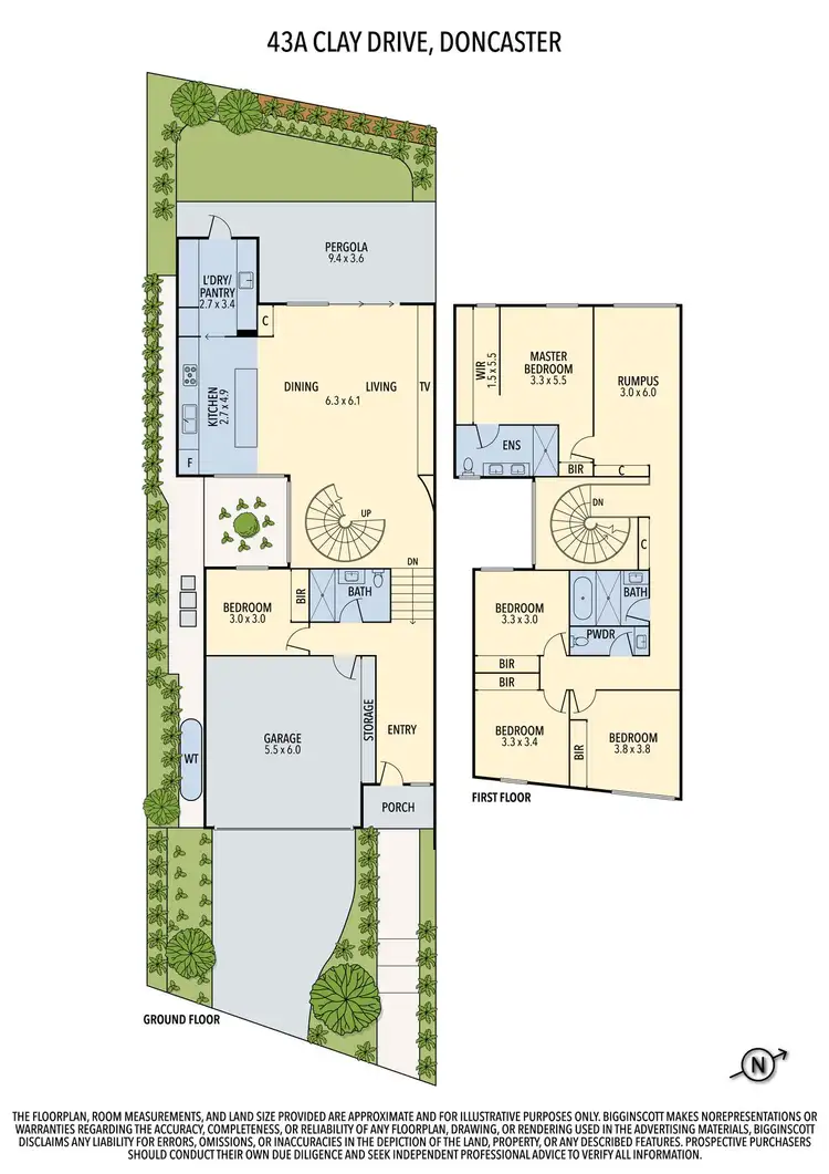 Floorplan of Homely house listing, 43a Clay Drive, Doncaster VIC 3108