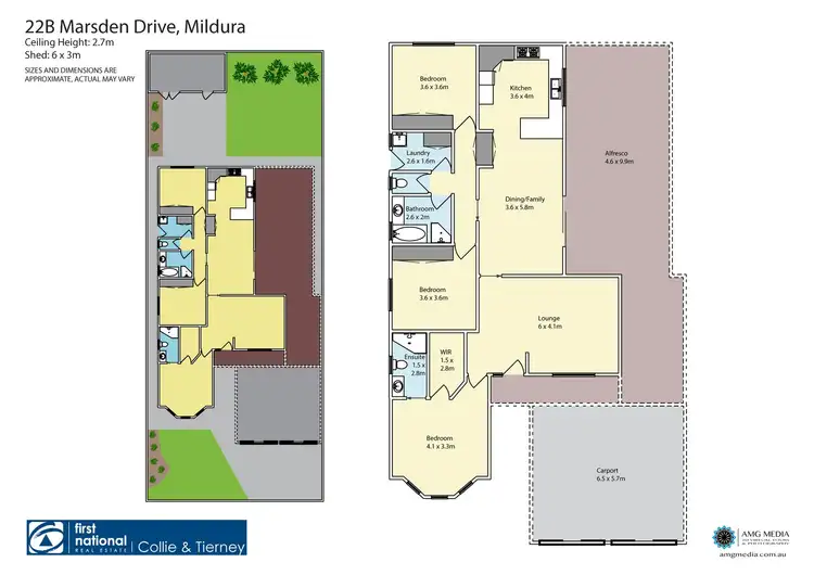 Floorplan of Homely house listing, 22B Marsden Drive, Mildura VIC 3500