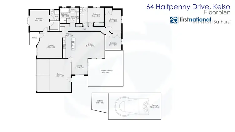 Floorplan of Homely house listing, 64 Halfpenny Drive, Kelso NSW 2795