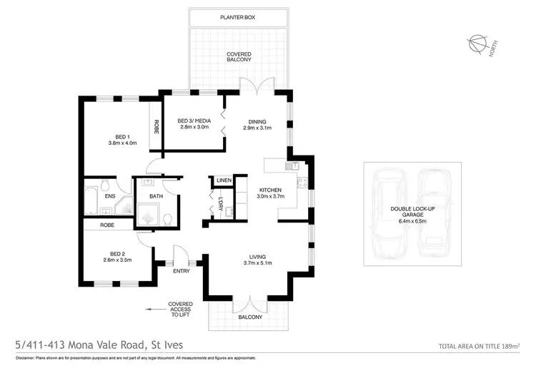 Floorplan of Homely apartment listing, 5/411-413 Mona Vale Road, St Ives NSW 2075