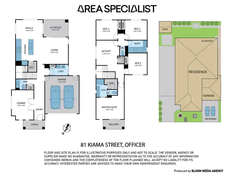 Floorplan of Homely house listing, 81 Kiama Street, Officer VIC 3809
